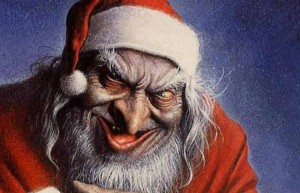 Create meme: evil Santa Claus, Santa Claus killer, angry Santa