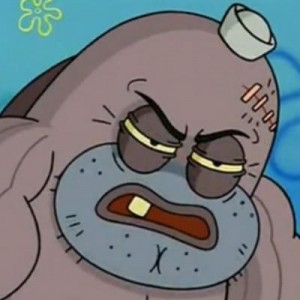 Создать мем: salty, tough guy, spongebob squarepants