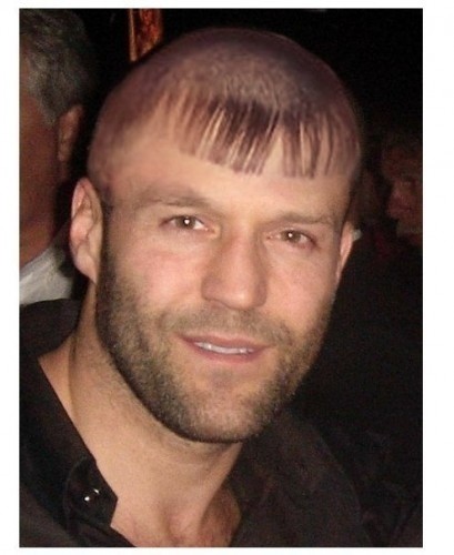 Create meme: happy together , Jason Statham with bangs, Statham with bangs