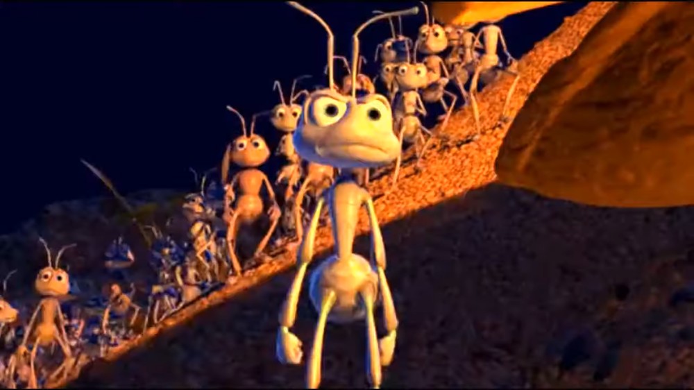 Создать мем: приключения флика мультфильм 1998, муравей флик, приключения флика 1999