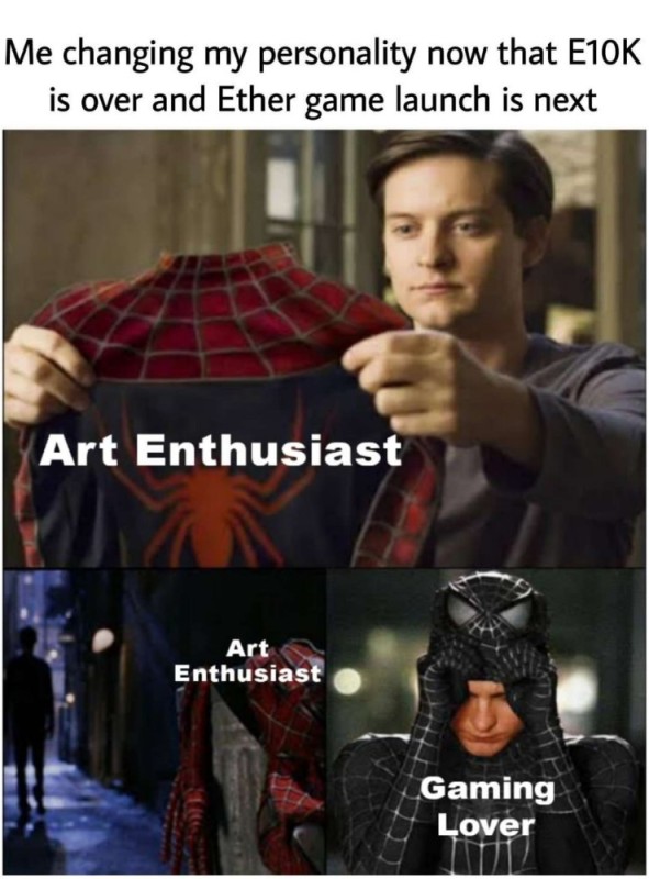 Создать мем: морис и невер, человек паук с тоби магуайр, тоби магуайр человек паук 2002