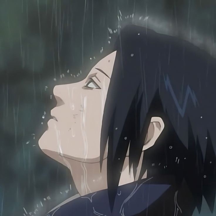 Create meme: anime sadness sasuke, Sasuke cries after Itachi's death, Sasuke is crying