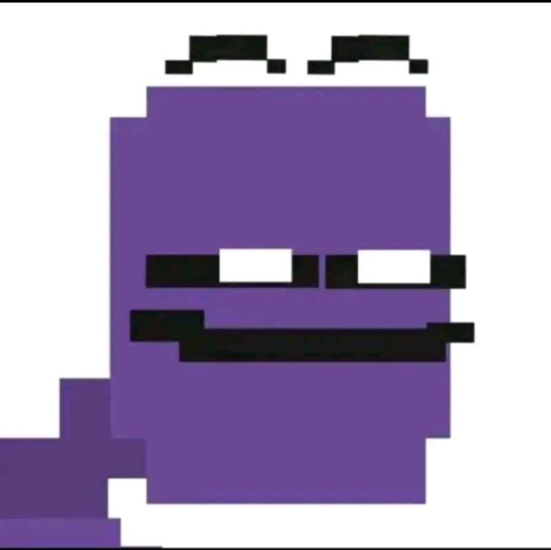 Создать мем: five nights at freddy's, фиолетовый человек фнаф 8 бит, пиксельный фиолетовый челик