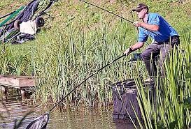 Create meme: fishing on the river, angler, fishing