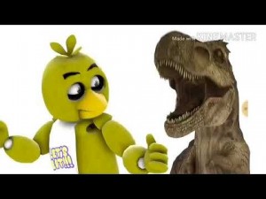 Create meme: Chica fnaf dinosaur, dinosaur Chika fnaf, rag days Baba dinosaur