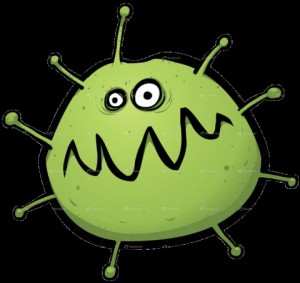 Создать мем: микробы, зелёные бактерии, вирус