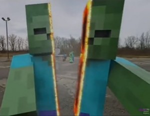 Создать мем: minecraft in real life, creeper minecraft, minecraft в реальной жизни