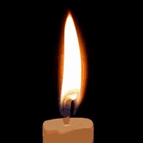 Create meme: candle on black background, grieve, in the flame of a candle