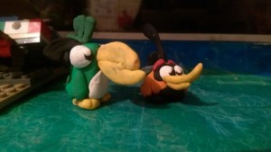 Create meme: from clay, Angry birds Angry Birds
