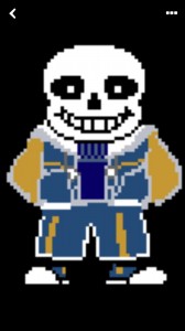 Create meme: sans from undertail