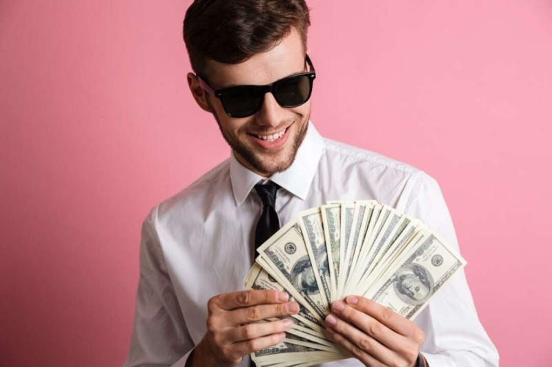 Create meme: dollar millionaire , a rich businessman , money 