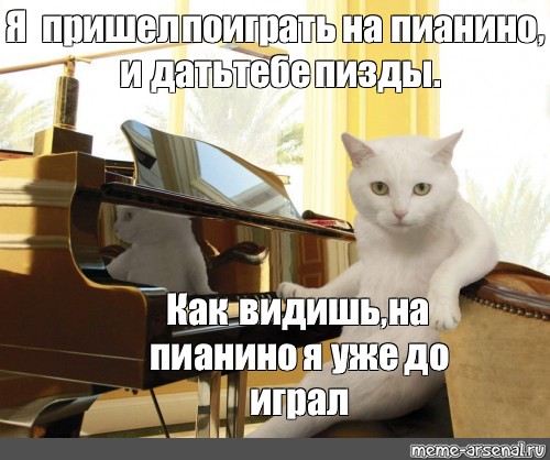 Пианино мемы играть. Кот на фортепиано. Кот на пианино. Кот на рояле Мем. Кот играющий на пианино Мем.