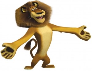 Create meme: Madagascar, cartoons, alex the lion