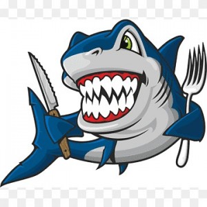 Create meme: funny shark, shark drawing, shark
