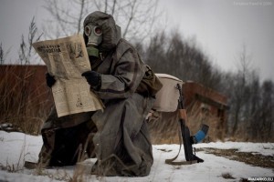 Create meme: Stalker pictures, Stalker in gas mask cosplay, Chernobyl stalkers in real life