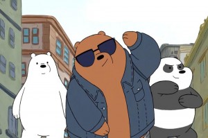 Создать мем: bare bears cool, обычные медведи, ice bear we bare bears