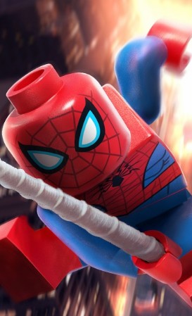 Create meme: Lego Marvel Spiderman, lego marvel super heroes, lego Spider-man