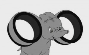 Create meme: dumbo, baby elephant Dumbo