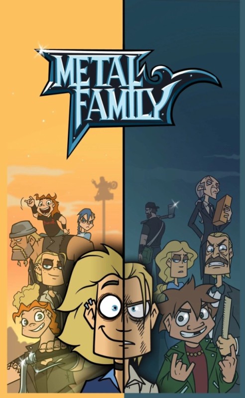 Создать мем: metal family, плакат метал фэмили, комикс метал фэмили