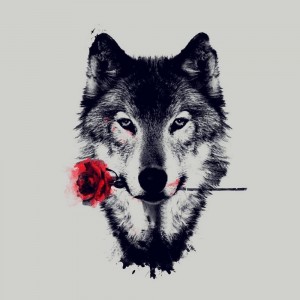 Create meme: lone wolf, wolf, tattoo wolf