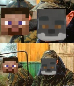 Create meme: minecraft game, see gopher, minecraft