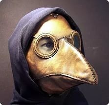 Create meme: plague doctor, the plague doctor hat, plague doctor's mask