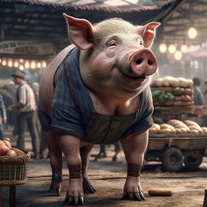 Create meme: boar , pig boar, big pig