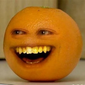 Создать мем: бесячий апельсин, апельсин с зубами, надоедливый апельсин - няня стиль апельсина