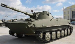 Create meme: PT-76 Object 740-Soviet lightweight tank floating