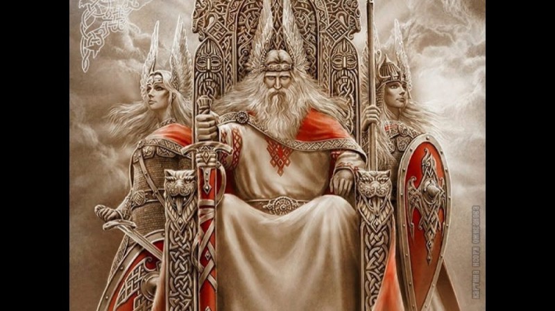 Создать мем: славянские боги игорь ожиганов род, славянский бог сварог, род славянский бог