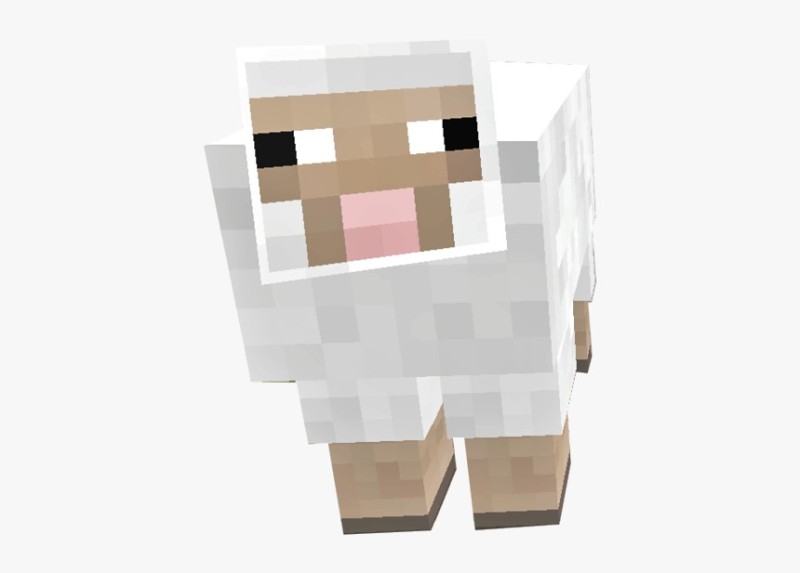 Create meme: the face of a lamb from minecraft, the head of a sheep from minecraft, sheep's head from minecraft