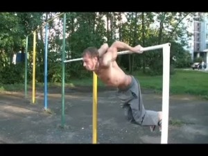 Create meme: exit angel, street workout, yard sport