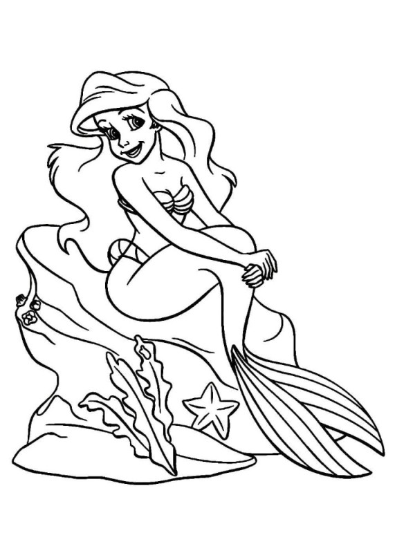 Create meme: mermaid princess coloring book, coloring pages for girls mermaids, ariel the little mermaid coloring book