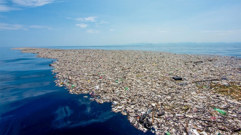 Create meme: garbage continent in the pacific ocean, the great Pacific garbage patch, garbage island in the ocean