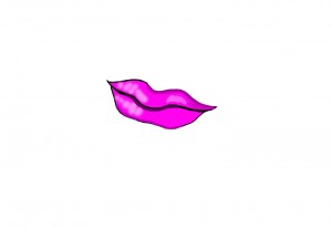 Create meme: form full but small lips, print lips space, sensual lips vector