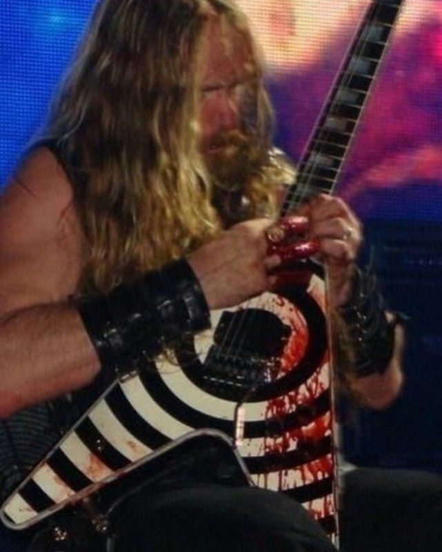 Создать мем: zakk wylde 1989, зак вайлд кровь, соло-гитара