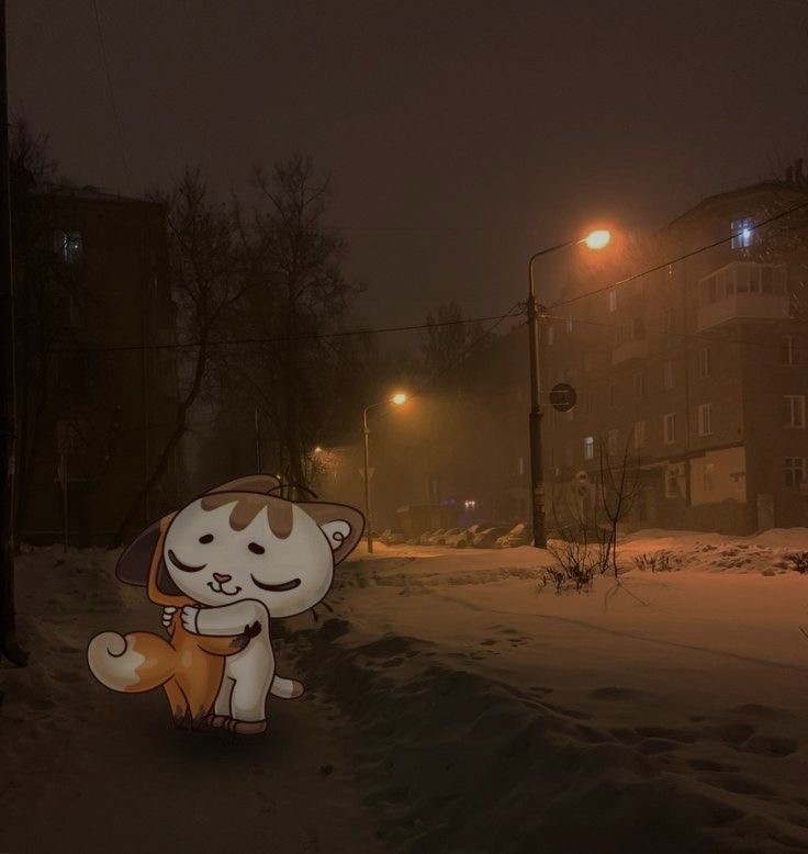 Create meme: winter snow, ferghana 15 snow night, snow city