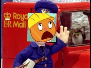Create meme: the postman
