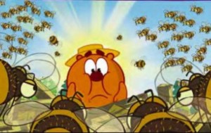 Создать мем: смешарики, укуси меня пчела мем, укуси меня пчела копатыч