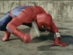 Create meme: spider-man with hammer meme, people, Spiderman meme