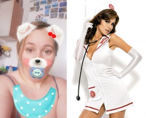 Create meme: nurse costume