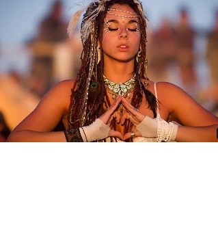 Create meme: Marina grankina burning man 2019, girl , indian girls