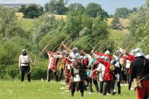 Create meme: archery in medieval history, times and epochs, English long bow