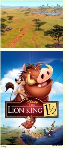 Create meme: the lion king 1½ poster, lion king end credits, lion king 3 poster
