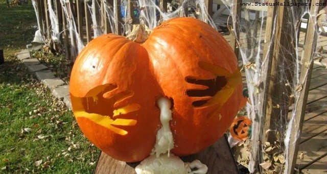 Create meme: pumpkin for Halloween, goatse.cx original, pumpkins for halloween