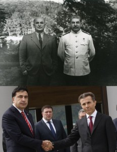 Create meme: Stalin Beria Gulag, Bidzina Ivanishvili, Lavrenty Beria and Stalin