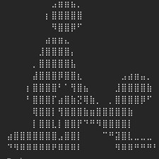 Create meme: drawings with symbols and signs, ascii-style pacman, pseudographic symbols