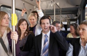 Create meme: bus, minibus, talking on the phone