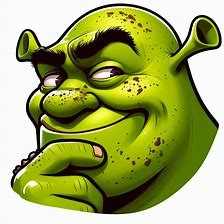 Create meme: Shrek Shrek, shrek head, shrek stickers