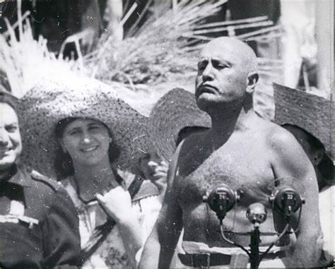 Create meme: Benito Mussolini , Mussolini's torso, Mussolini is dead